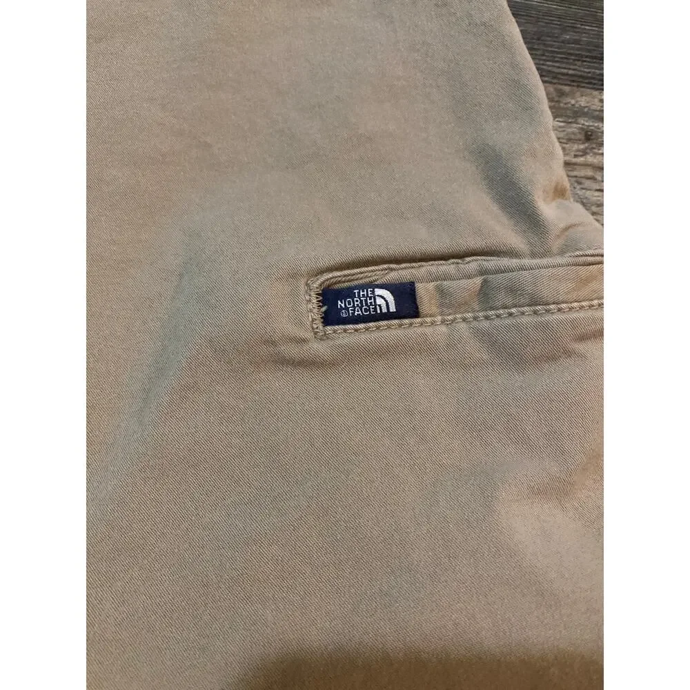 The North Face Men's Khaki Flat Front Shorts, 38